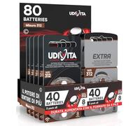 80 Piles pour appareils auditifs Taille 312 PR41 (Marron) 10 Blister de 8 Piles Technologie Phono Pulse - 80 Piles : 40 + 40 Udivita