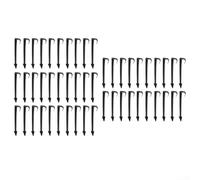 80 Piquets Tuyau Irrigation 1/2 Pouce Plastique Jardin Ancrage | Fixation rapide pour tuyaux goutte à goutte Dimensions 3/4 x 4,33 pouces Pour projets jardins et cultures usages