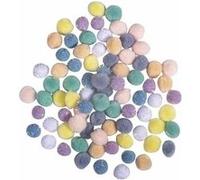 80 pompons Ø 15 mm - couleurs pastels Multicolore G