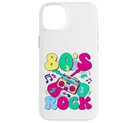 80’s Rock Design rétro années 80 avec Boombox et Guitares Coque pour iPhone 14 Plus