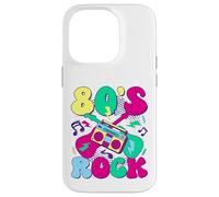 80’s Rock Design rétro années 80 avec Boombox et Guitares Coque pour iPhone 14 Pro