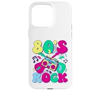 80’s Rock Design rétro années 80 avec Boombox et Guitares Coque pour iPhone 15 Pro Max