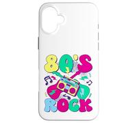 80’s Rock Design rétro années 80 avec Boombox et Guitares Coque pour iPhone 16 Plus