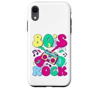 80’s Rock Design rétro années 80 avec Boombox et Guitares Coque pour iPhone XR