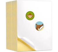 80 Sheets A4 Paper Sticker Matt Printer, 297 Mm X 210 Mm Self-Adhesive Printer Adhesive Paper Sticker Printable Labels A4 White For Inkjet Printers