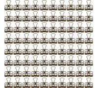 80 Stcs clips de reliure 19mm puissante force de serrage durable papier métallique pour la maison bureau école bronze