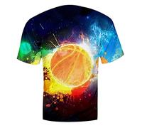 80 T Shirt Sport Hommes Basket à Manches Courtes Sport Fit pour la Course T-Shirt Fitness Veste Suède, jaune, XXXXL