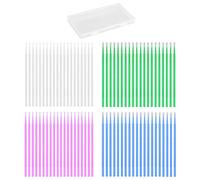 80 tampons Peinture pinceaux Fins sont Disponibles en 4 Tailles : 1,0 mm, 1,5 mm, 2,0 mm, 2,5 mm, en Quatre Couleurs, Violet, Blanc, Vert, Bleu la réparation de Peinture avec boîte Rangement