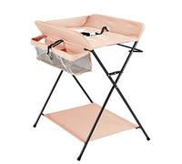 80 x 57 x 96 cm Table à langer pliable et portable, commode à langer bébé avec motif girafe, ceinture de sécurité et compartiments de rangement, ne contient pas de roues hauteur réglable. (Kaki)