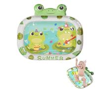 80 x 80 cm - Tapis de jeu d'eau pour bébé - Sans BPA - Jouet pour bébé et jouets à partir de 3, 6 et 9 mois - Jouet pour bébé et Montessori - Activités amusantes - Ours jaune (grenouille)