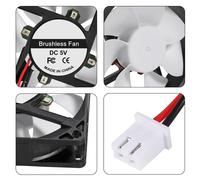 80 x 80 x 25 mm 80 mm/3.15 inch DC 5V 80 x 80 x 25 mm 2 Pin 8025 Blue LED Brushless DC 8 cm Fan for PC Case