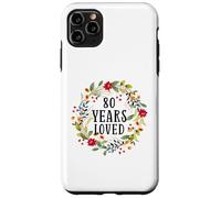 80 Years Old 80th Birthday Women Cool 80 Years Loved Coque pour iPhone 11 Pro Max