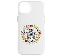 80 Years Old 80th Birthday Women Cool 80 Years Loved Coque pour iPhone 14 Plus