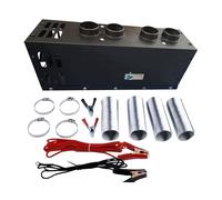 800-1000w Chauffage de Camion En Acier Inoxydable Ensemble de Chauffage Auxiliaire 12v 24v Chauffage de Voiture Automatique à Température Constante 4 Sorties D'air Chauffage / Dégivrage / Désembuage