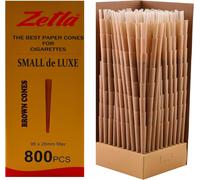 800 Cônes Small De Luxe Brown - Tubes Joints Pré-Retournés - Tubes De Conische Avec Filtre (98 X 26 Mm) - Cônes Articulaires King Taille -