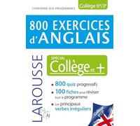 Collectif – 800 exercices d'anglais – Spécial Collège – Broché