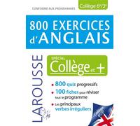Collectif – 800 exercices d'anglais – Spécial Collège – Broché