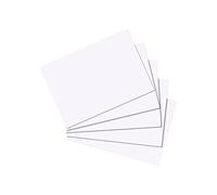 800 fiches lignées Blanc Format, DIN A7 | weiß blanko, 1