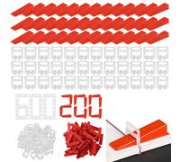 800 Pièces 600 Croisillon Carrelage Autonivelant 200 Cale Carrelage Calle Carrelage Croisillon Autonivelant 2mm Croisillon Autonivelant Calle de Nivellement pour Carrelage fliesenkeile