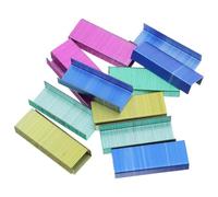 800 Pièces Agrafes de Bureau Colorées 24/6 en Fer | Indexation par Couleur, Finition Métallique Lisse, pour Documents et Invitations, Usage Bureau Partagé
