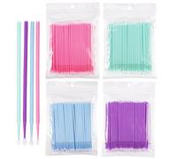 800 Pièces Micro Applicateurs Brosses, Microbrosses Cils, Micro Brosse Extension, Microbrosses Jetables Mascara Baguettes Micro Pinceaux, pour Extension de Cils, Maquillage, Coloration, Propreté, Oral