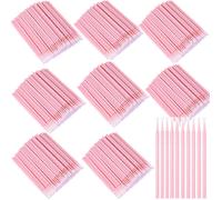 800 Pièces Micro Applicateurs S, Betterjonny Micro S Cils Micro Maquillage Micro Pinceaux Pour Extension De Cils,Coloration Des Cils(Rose)