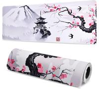 800 x 300 x 3 mm Large Mouse Pad,XL Gaming Mouse Pad,Natural Rubber Non-Slip Mouse Mat,Durable Computer Mat for Mouse Keyboards,Gamer Office (White)
