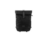 8000Kicks NOMAD Sac à dos 3 en 1 en chanvre pour nomades | Sac à dos extensible 20-45 l | Imperméable et robuste | Pour les voyages, la vie quotidienne et l'extérieur, Noir full black, Petit