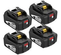 8000mAh 4Pièces Rechange Batterie pour Maki-ta 18V 8Ah BL1860B BL1860 BL1850B BL1850 BL1845B BL1845 BL1840B BL1840 BL1830B BL1830 pour Maki-ta Batterie 18V