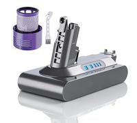 8000mAh/8.0Ah V10 Batterie Remplacement pour Dyson V10 SV12 Animal Absolute Motörhead Fluffy Total Clean Staubsauger et 1 Brosse+1 Filtre