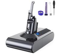 8000mAh V8 Batterie pour Dyson V8 SV10 Remplacement Batterie pour Dyson V8 Absolute Animal Motorhead Fluffy Absolute Aspirateurs avec 2 Filtres + 1 Tournevis