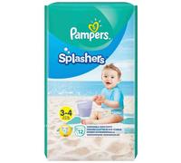 [8001090698346] Pampers Pack 12 Couches-culottes de bain Splashers taille 3 -...
