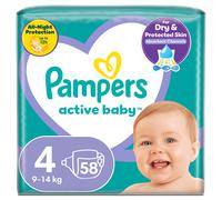 8001090950819 Pampers Active Baby Rozmiar 4, 58 pieluszek, 9-14 kg Procter & Gam