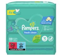 Pampers Lingettes bébé Fresh Clean – Peaux sensibles – 4 x 52 (208 lingettes)