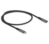 80021 Câble Bidirectionnel USB C Femelle, USB C Mâle Plaqué Or DELOCK