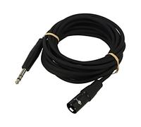 80053 Câble Jack 6,35mm 3pin Mâle, XLR Mâle 3pin 5m Noir GOOBAY