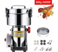 800g 2400W Moulin à grain électrique en acier inoxydable à grande vitesse Graingrinde Moulin pour herbes/épices/noix/céréales avec protection contre les surcharges