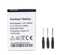 800mAh 3.7V DBC-800D Batterie de Remplacement pour Doro 1359 1360 1361 1362