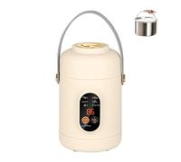 800ML Cuisson Pot électrique Portable Mini Cuisinière Multifonction,Marmite électrique avec Cuiseur Vapeur,500w Marmite Multifonctionnelle pour Pâtes,Soupe,pour Voyage,Camping,Bureau (kaki)