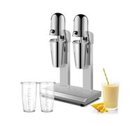 800ML Électrique Milkshake Maker Commercial Automatique Mélangeur Mousse Machine En Acier Inoxydable Double Tête Thé Malt Boisson Mélangeur