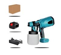 800ML Pistolet De Pulvérisation Électrique Portable Sans Fil Haute Puissance Pulvérisateur De Peinture Électrique Pistolet De Pulvérisation For Batterie 18V(One big battery)