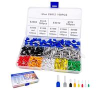 800PCS Cosses Électriques à Sertir 0,5-6mm², Assortiment Cosse à Sertir avec Gaine Isolante, Connecteurs de Câble pour Auto, Électricien et Bricolage