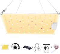 800w Lampe Led Horticole,Avec Bouton De Gradation,Spectre Complet Lumière Végétale Horticole Lampe De Croissance Des Plante,Pour Plante D'intérieur Hydroponic,Consommation 80w/Heures