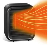 800W Radiateur soufflant Céramique - Chauffage d'appoint mobile - 2 Réglages de Température pour salle de bain, bureau, salon