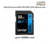 ( 800XPro 32GB ¿ - Lexar carte SD 800X Pro carte mémoire C10 V30 4K vidéo haute vitesse jusqu'à 150 mo/s carte SDXC UHS-I pour PC Mac appareils photo reflex numériques milieu de gamme
