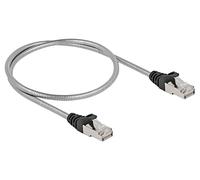 80107 Patch cord U/FTP Cat: 6a RJ45 mâle, recto-verso Cu 0,5m DELOCK