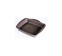 8010731 asimetria plat rectangle acier chocolat 30,28 x 23,84 x 5,92 cm