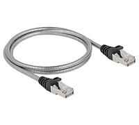 80108 Patch cord U/FTP Cat: 6a RJ45 mâle, recto-verso Cu 1m LSZH DELOCK