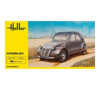 [80175] Heller Maquette Voiture Citroen 2 CV 1:43