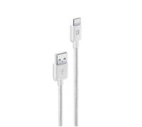 Cellularline Câble Tressé de 150 cm - USB à USB-C Câble tressé ultra-résistant